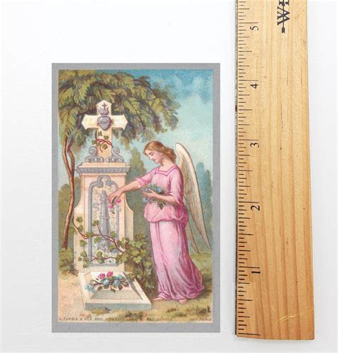 Prayer for the Dead – Memorial Card – Angel at the Graveside – Restore