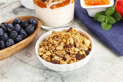 Granola Museli Cereal For Breakfast 47434668 Stock Photo At Vecteezy