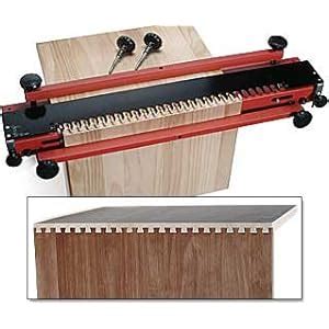 MLCS 8710 24-Inch Pins and Tails Half Blind Dovetail Jig, 1/2-Inch Shank Router Bit - Woodshop ...