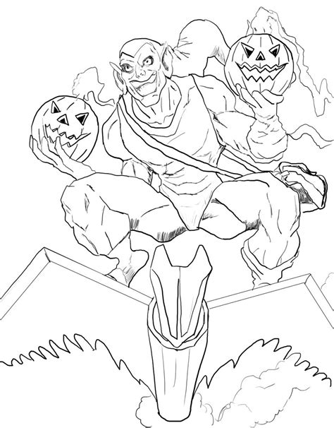 Spidey And His Amazing Friends Coloring Pages Green Goblin