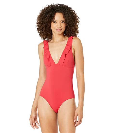 Women S Sea Level Swim Essentials Frill One Piece Zappos