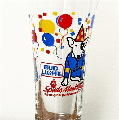 4 Piece Set Spuds Mackenzie Bud Light The Original Party Animal Vintage