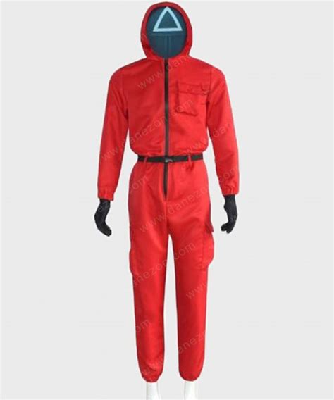 Squid Game Guard Jumpsuit Squid Game Pink Jumpsuit