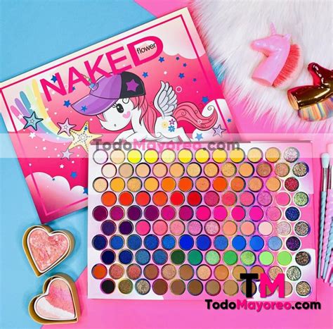 Paleta De Sombras Unicorn Rosa Y Estrellas Naked Flower Proveedores Por Mayoreo M