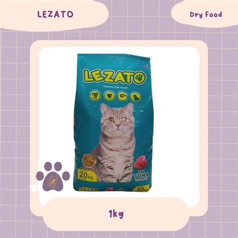 Jual Lezato Cat Food Tuna Repack 1 Kg Makanan Kucing Kering Shopee