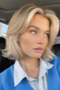 Structured Sophistication Bob Haircut Ideas Blonde Bob Middle Part Curtain Bangs