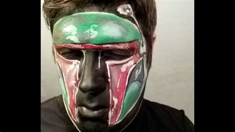 How To Paint Boba Fett Make Upface Paint Star Wars Design Youtube