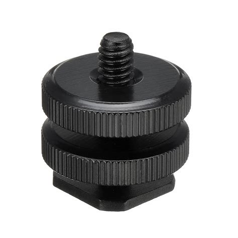New Inch Dual Thumb Screw Flash Cold Hot Shoe Camera Adapter Mount