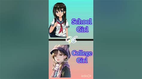 School Girl🏫 Vs College Girl👩‍🎓 Dress👗 Shoes👠 Nails Etc 1ontranding 1million Shorts Youtube