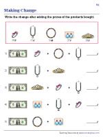 Making Change Worksheets