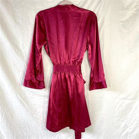 Two Piece Lingerie Set Beautiful Maroon Polyester Depop