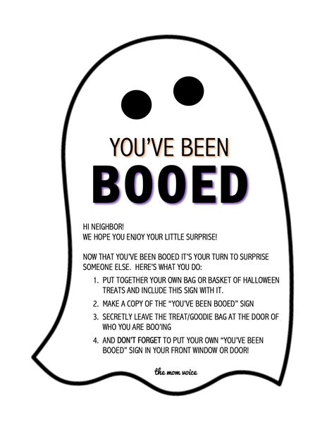 You Ve Been Booed Printable Pdf