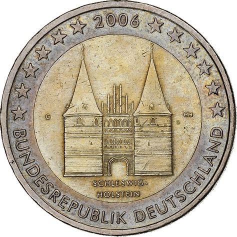 GERMANY FEDERAL REPUBLIC 2 Euro Schleswig Holstein Castle 2006