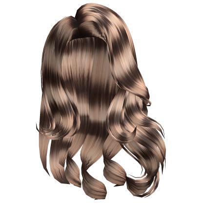 Glamorous Long Side Part In Blonde Raccoon Stripe Roblox