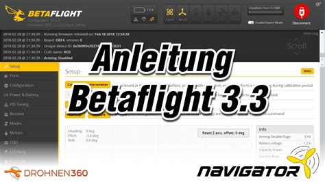 Anleitung Firmware Flash Und Konfiguration Betaflight 33 Deutsch