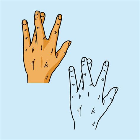 west side gang sign fingers hand drawn illustration 46524557 Vector Art ...