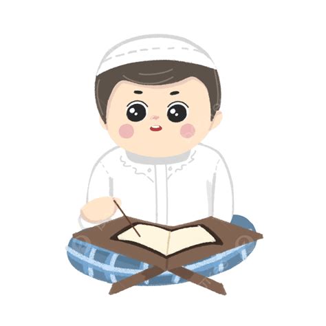 Qur An Png Picture Boy Read Qur An Muslim Qur An Ramadhan Png Image