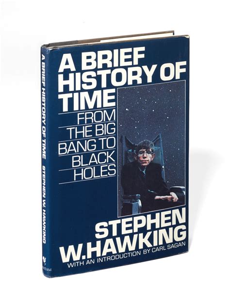 Brief History Of Time Signed With A Thumbprint Stephen Hawking 1988