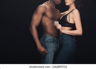 Man Woman Naked Torsos Pose Spotlighted Stock Photo Edit Now