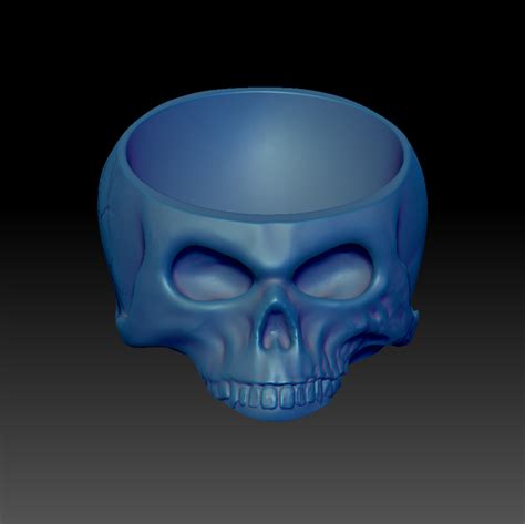 3d File Skull Egg Cup As Special Decoration Piece Stl 3d Print Model