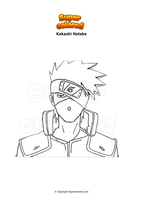 Kakashi Sensei Coloring Pages Page 6 | Kakashi Hatake Sketch Vectors
