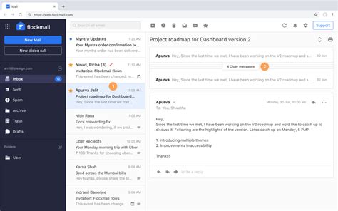 Email Conversation Threads Flock Mail