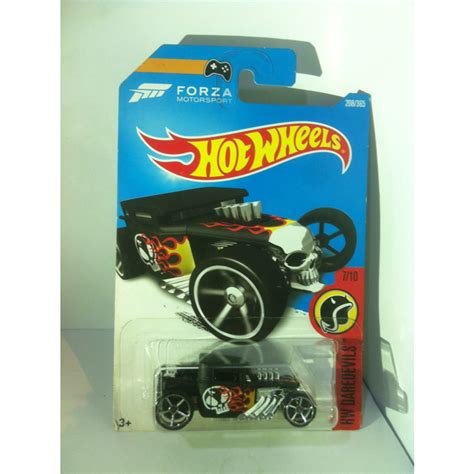 Hot Wheels Hw Daredevils Mini Collection Forza Motorsport Bone Shaker Flat Black By