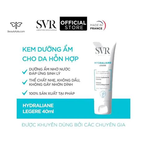 Kem Dưỡng SVR Hydraliane Legere 40ml Cho Da Thường & Hỗn Hợp