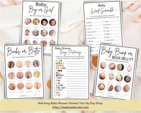 Guess The Baby Food Game Baby Shower Game Food Tasting Game