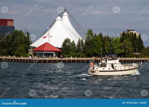 Sault Ste Marie Ontario Waterfront District Editorial Photography
