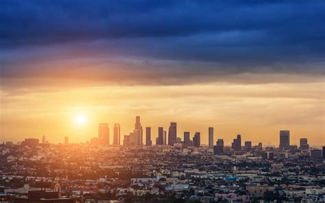 Stunning Los Angeles Sunset Hd Wallpaper