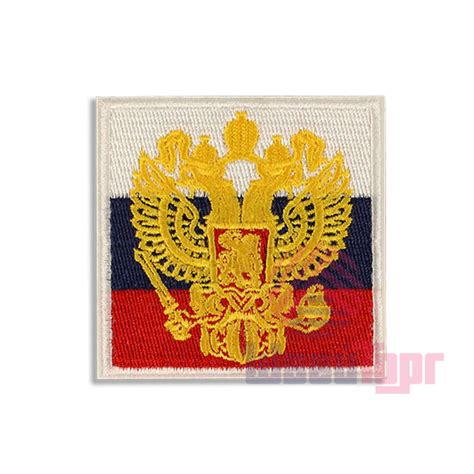 Купить оптом в Челябинске Аппликация термоклеевая "Флаг России с гербом ...