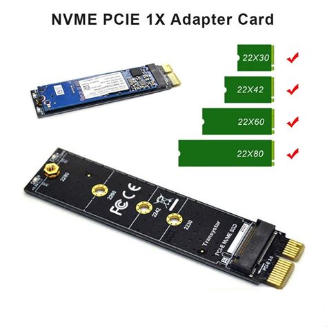 Адаптер переходник SSD M2 NVMe X1 M Key - купить с доставкой по ...