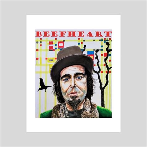 Captain Beefheart Original Portrait Paintingfan Art An Art Print By