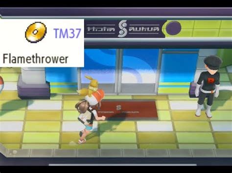 Pok Mon Let S Go Eevee Tm Flamethrower Location Youtube