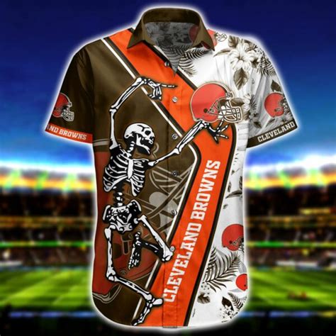 Buy Nfl Cleveland Browns Hawaiian Shirt Short Summer Trending Homefavo