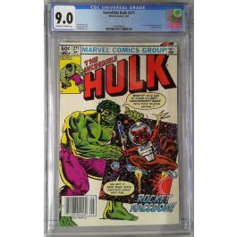 Incredible Hulk Cgc St Comic Book Appearance Rocket Racoon