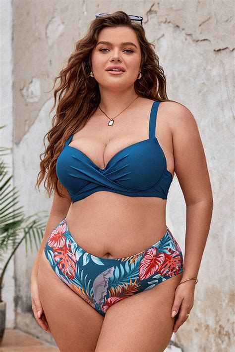 Bas De Bikini Grande Taille Tropical Cupshe France