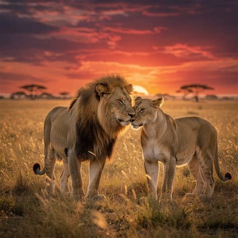 savannah love story image lion lioness lions