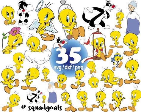 Tweety Bird Svg Tweety Bird And Sylvester Svg Looney Tunes Inspire Uplift