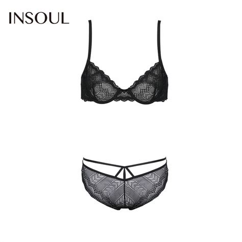 Insoul 2017 New Fashion Women Black Sexy Lace Trim Bralette Cross