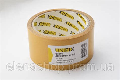 Купить Скотч двухсторонний UNIFIX на полипропиленовой основе 50 мм х 10 ...