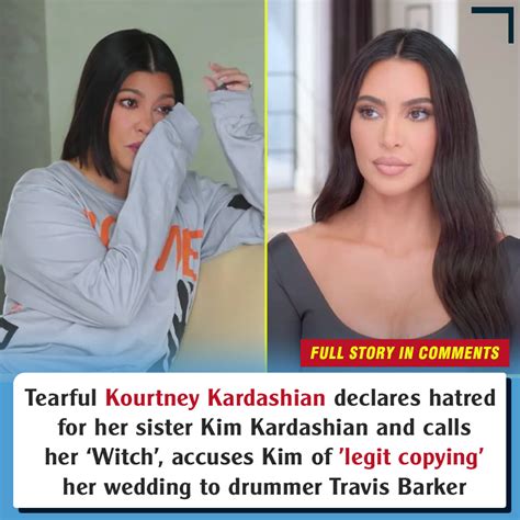 Tearful Kourtney Kardashian Declares Hatred For Her Sister Kim