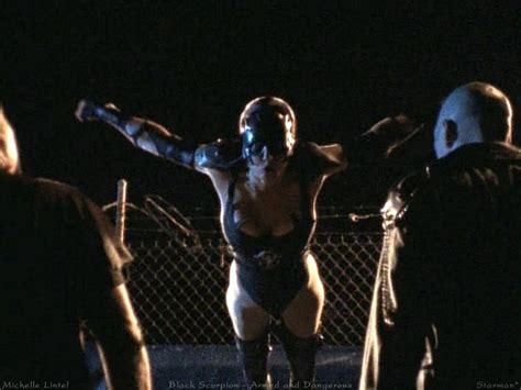 Naked Michelle Lintel In Black Scorpion