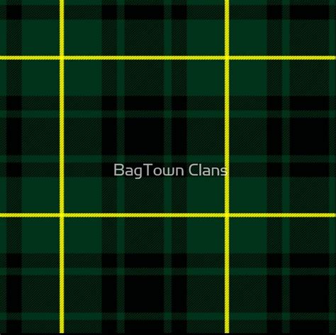 Clan Macarthur Tartan By Bagtown Clans Redbubble