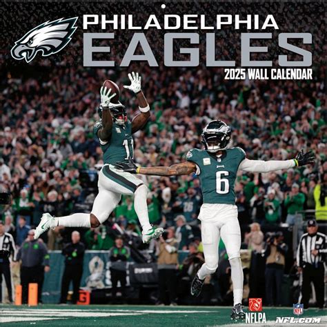 NFL Philadelphia Eagles 2025 Wall Calendar - Calendars.com