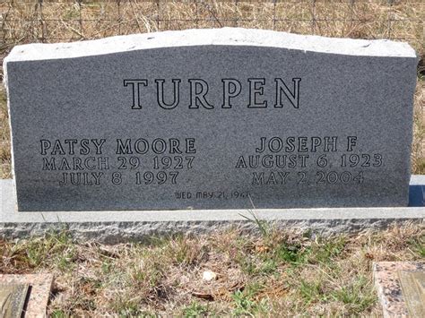 Patsy Jeanette Moore Turpen M Morial Find A Grave