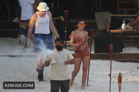 Lourdes Leon Wears A Bikini As She Kisses Her Boyfriend During Getaway To Tulum Aznude