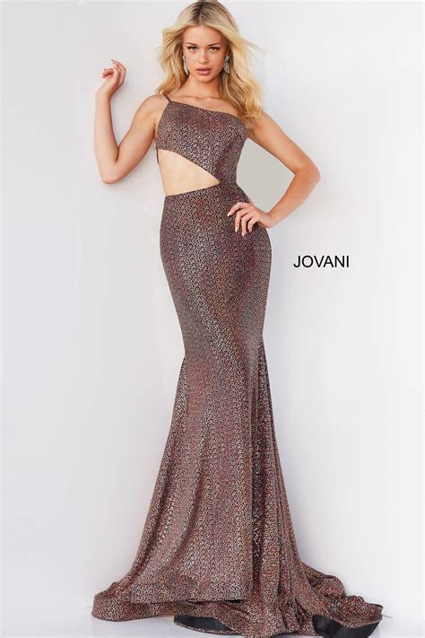 Jovani One Shoulder Long Prom Gown 06422 The Dress Outlet