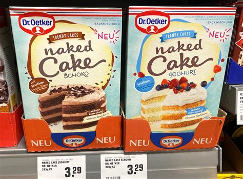 Dr Oetker Trendy Cakes Naked Cake Schoko Joghurt Backmischung Naschkater Das